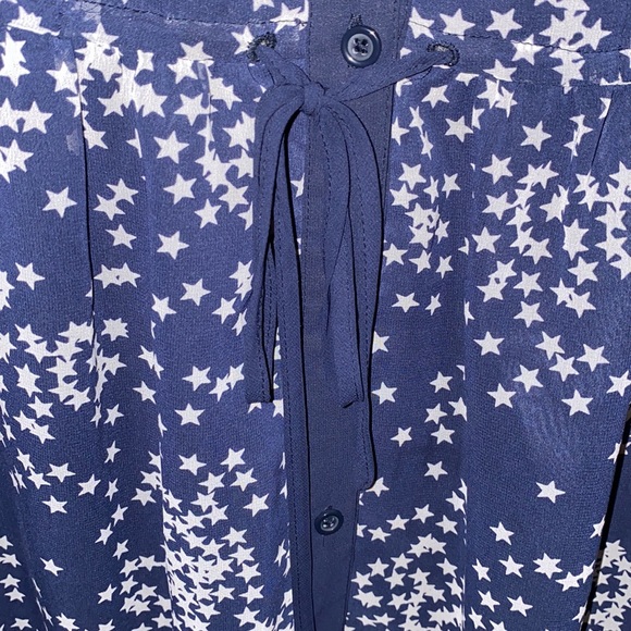 VERA WANG PRINCESS Juniors Navy Blue Star Print A-Line Dress 1 - Picture 5 of 9
